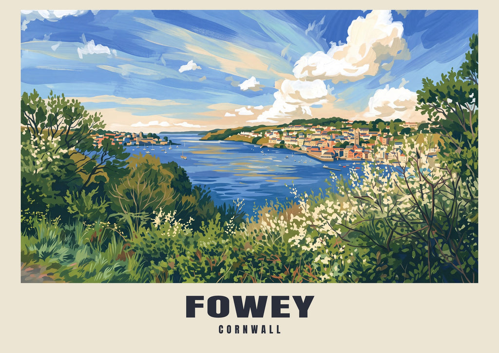 Fowey — Gouache Art Print