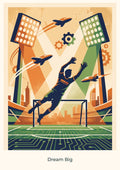Dream Big — Football Futures Children’s Art Print