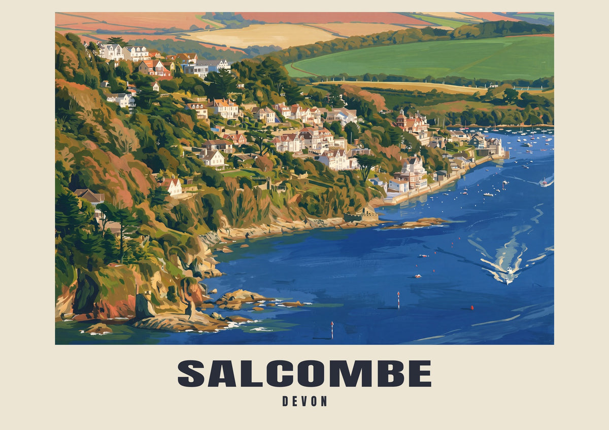 Salcombe — Gouache Art Print