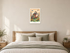 Keep Going — Football Futures Children’s Art Print at A2, as a poster, above a bed