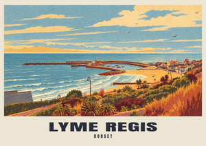 Lyme Regis — Retro Railway Art Print