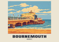 Bournemouth — Retro Railway Art Print