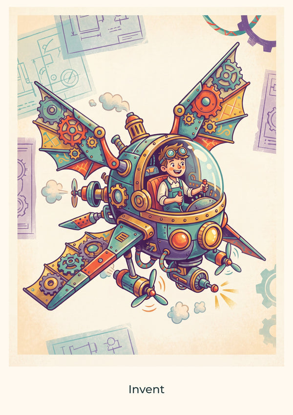 Invent — Inventor’s Club Children’s Art Print