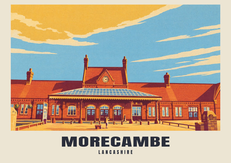 Morecambe — Retro Railway Art Print