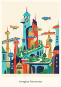 Imagine Tomorrow — City of Tomorrow Children’s Art Print