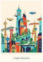 Imagine Tomorrow — City of Tomorrow Children’s Art Print