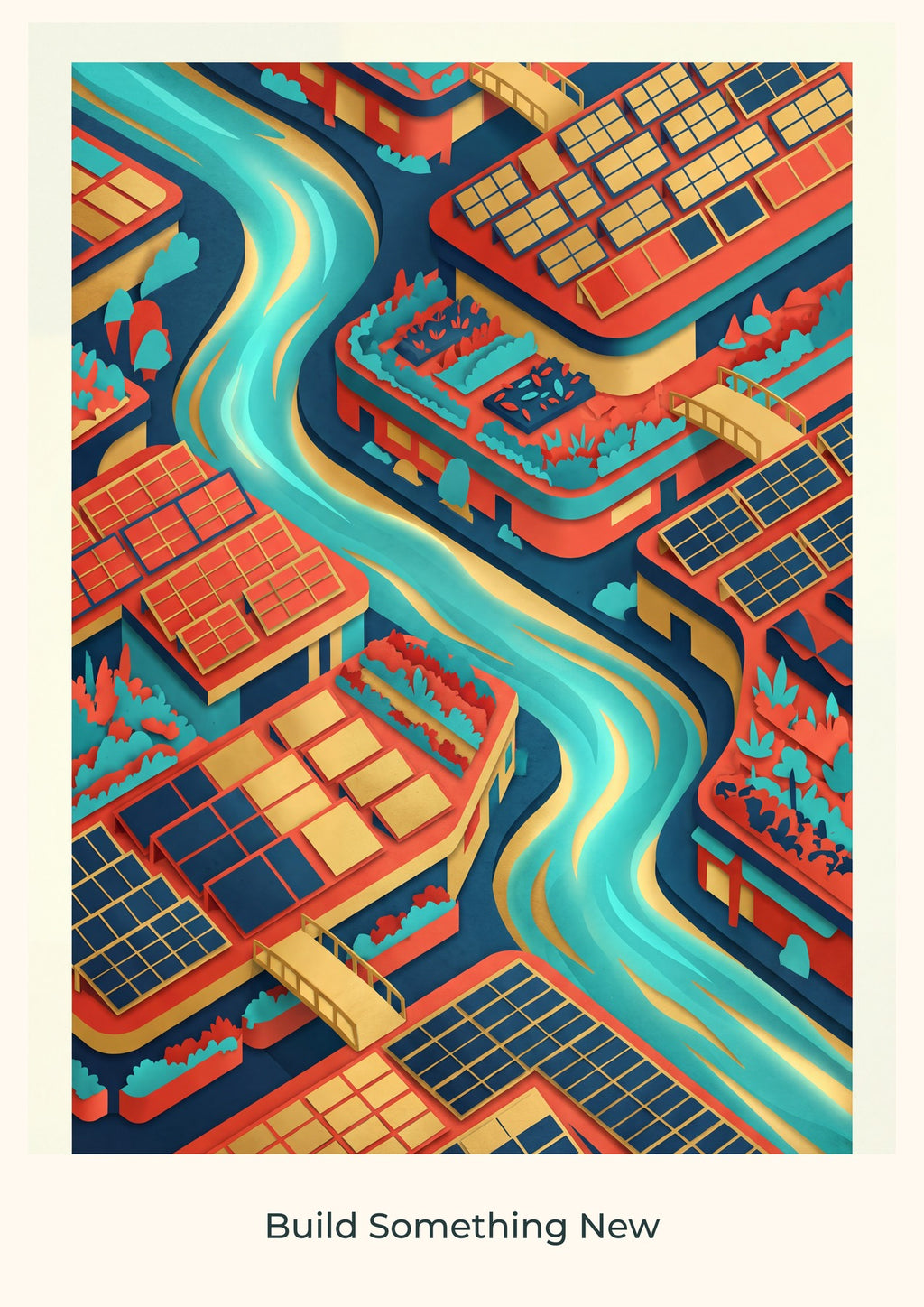 Build Something New — City of Tomorrow Children’s Art Print