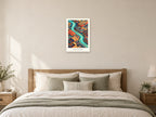 Build Something New — City of Tomorrow Children’s Art Print at A2, as a poster, above a bed