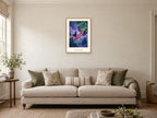 The Journey Begins — Quest Beyond Children’s Art Print at A2, in a natural wood frame, in a sitting room