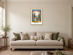 Take Your Own Path — Adventure Atlas Children’s Art Print at A2, in a natural wood frame, in a sitting room