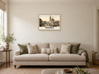 Castle Street, Aberdeen, 1890s Heritage Print at A2, in a natural wood frame, in a sitting room