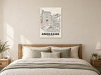 Bridge House, Ambleside Poster at A1, as a poster, above a bed