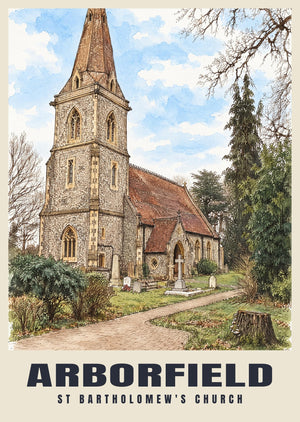 St Bartholomew's Church, Arborfield Poster
