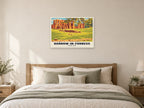 Furness Abbey, Barrow-in-Furness Poster at A1, as a poster, above a bed