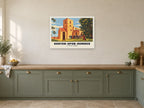 St Peter's Church, Barton-upon-Humber Poster at A1, in a white frame, in a kitchen