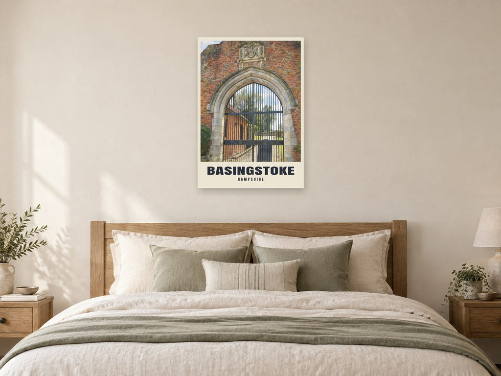 Basing House, Basingstoke Poster at A1, as a poster, above a bed