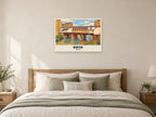 Bath Poster at A1, as a poster, above a bed