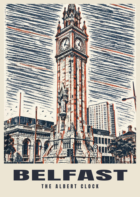 The Albert Clock, Belfast Poster