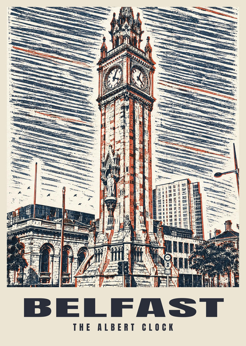 The Albert Clock, Belfast Poster