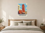 Hamilton Square Station, Birkenhead Poster at A1, as a poster, above a bed