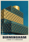Library of Birmingham poster in the Art Deco style