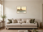 The Tower and Promenade, Blackpool, 1890s Heritage Print at A2, in a natural wood frame, in a sitting room
