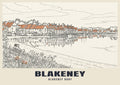 Blakeney Quay poster in the Line Art style