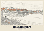 Blakeney Quay poster in the Line Art style