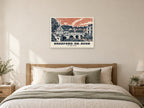 The Town Bridge, Bradford-on-Avon Poster at A1, as a poster, above a bed
