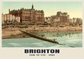 From the Pier, Brighton, 1890s hand-coloured photochrom heritage print