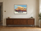 Palace Pier, Brighton Poster at A1, in a black frame, above a sideboard