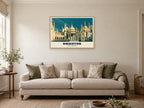 The Royal Pavilion, Brighton Poster at A1, in a natural wood frame, in a sitting room