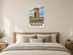 The Storm Tower, Bude Poster at A1, as a poster, above a bed