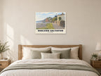 The Seafront, Budleigh Salterton Poster at A1, as a poster, above a bed