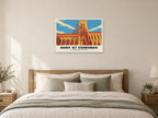 St Edmundsbury Cathedral, Bury St Edmunds Poster at A1, as a poster, above a bed