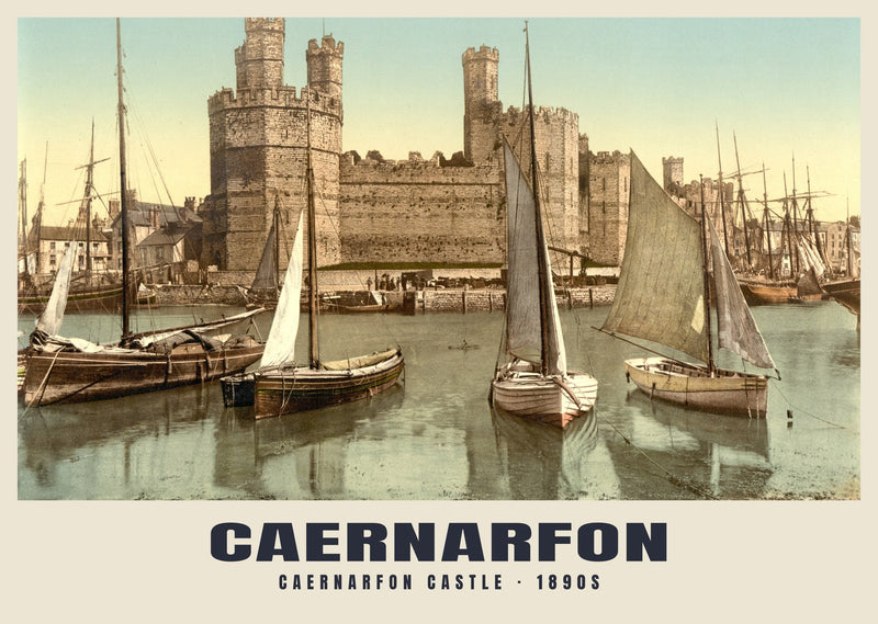 Caernarfon Castle, c. 1890–1900 Heritage Print