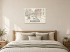 The Mathematical Bridge, Cambridge Poster at A1, as a poster, above a bed