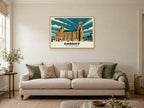 The Pierhead Building, Cardiff Poster at A1, in a natural wood frame, in a sitting room