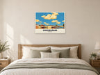 Caversham Poster at A1, as a poster, above a bed