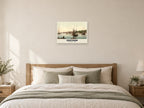 The Medway, Chatham, 1890s Heritage Print at A2, as a poster, above a bed