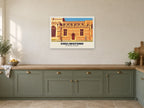 Chelmsford Cathedral Poster at A1, in a white frame, in a kitchen