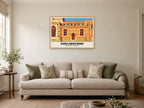 Chelmsford Cathedral Poster at A1, in a natural wood frame, in a sitting room