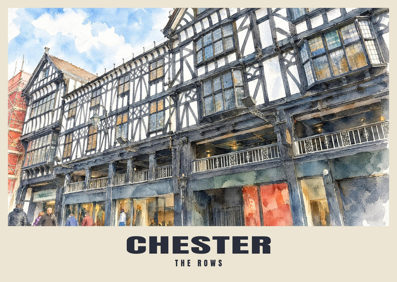 The Rows, Chester Poster
