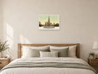 The Cathedral, Chichester, 1890s Heritage Print at A2, as a poster, above a bed