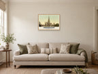 The Cathedral, Chichester, 1890s Heritage Print at A2, in a natural wood frame, in a sitting room