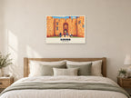 Chirk Castle Poster at A1, as a poster, above a bed