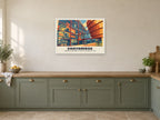Summerlee Museum of Scottish Industrial Life, Coatbridge Poster at A1, in a white frame, in a kitchen