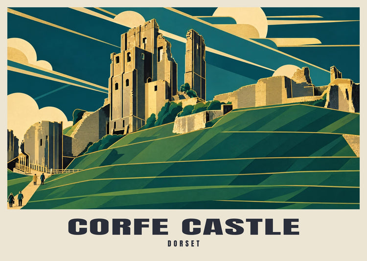 Corfe Castle Poster