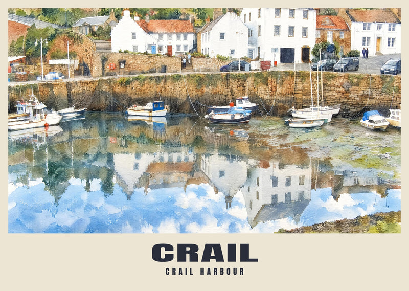 Crail Harbour Poster