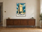 St Andrew’s Church, Cullompton Poster at A1, in a black frame, above a sideboard